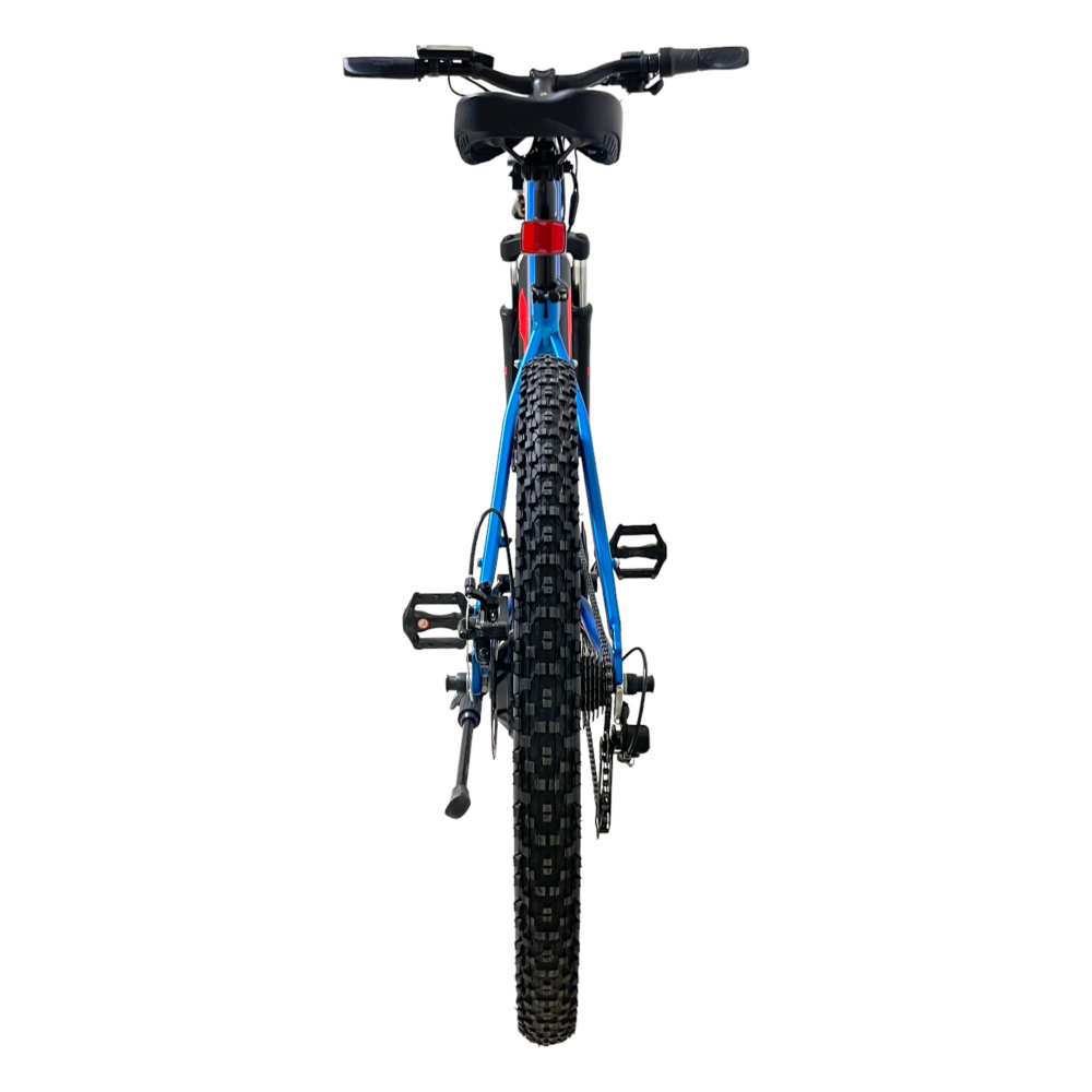 Электровелосипед Eltreco XT 600 Pro (сине-оранжевый) 3