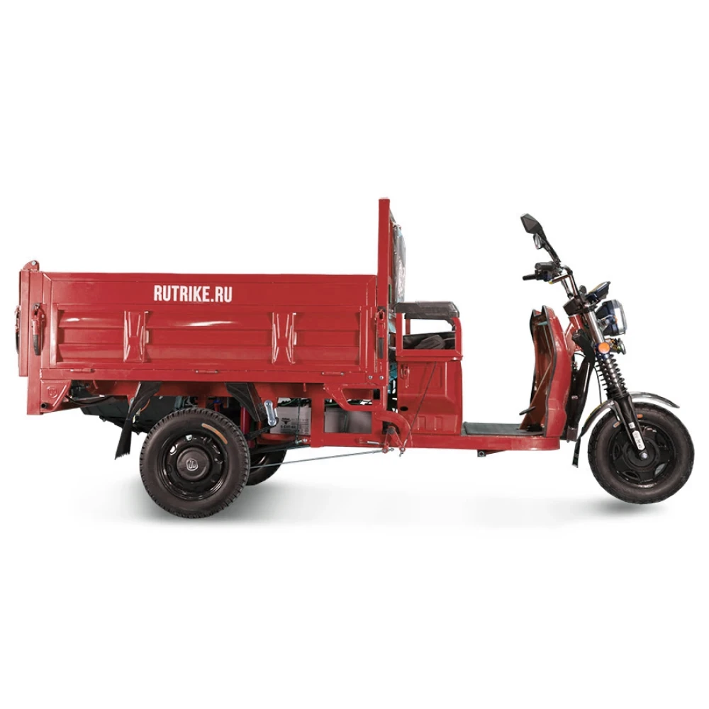 Грузовой электротрицикл Rutrike D5 1700 гидравлика (60V1200W) красный 7