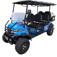 Гольфкар GreenCamel Сонора A42L (4+2, 4kW AC, R14 литые) LUX lifted синий