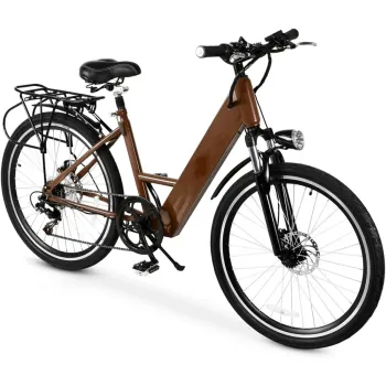 Электровелосипед Unimoto SMART коричневый